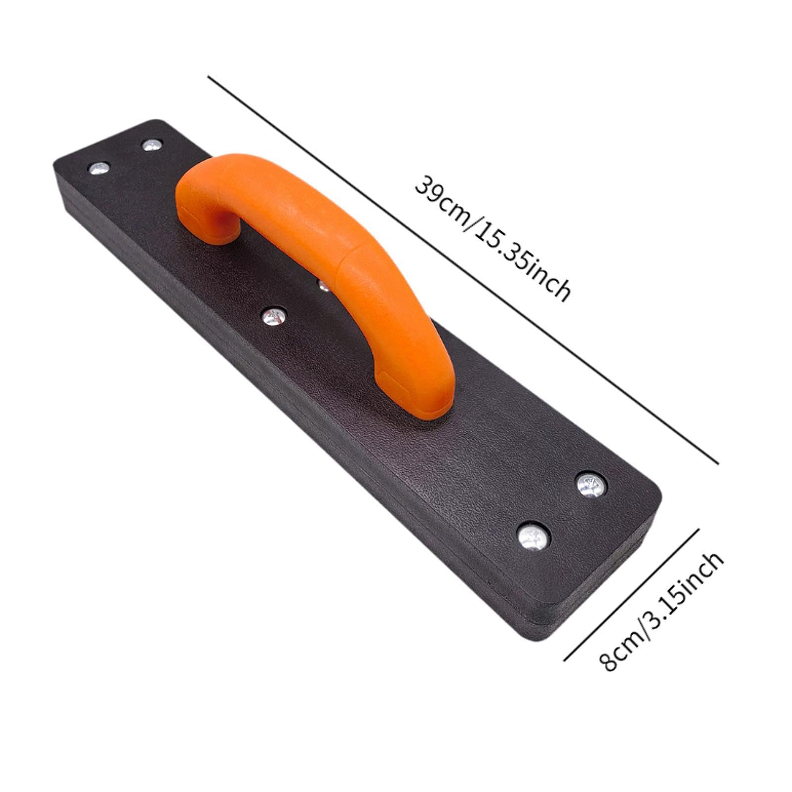 Qianly Bloc de Frappe pour Parquet Stratifié, Accessoire de Mobilier, Outil de Pose de Revêtement de Sol avec Poignée Ergonomique En Polypropylène, Adapté Au, Orange