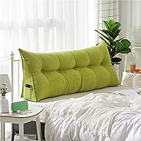 Vista 8 de HHXX Almohada de respaldo de cama, cojín de cuña triangular, respaldo tapizado para cabecero, soporte para sentarse en la cama, soporte de respaldo