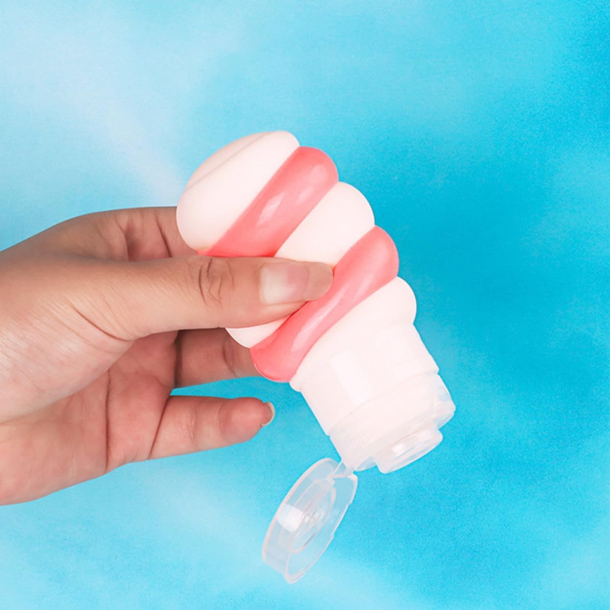 3pcs Refillable Silicone Travel Bottles for Toiletries with Cartoon Style Design, Easy to Carry 50ml 70ml 90ml Squeeze Containers for Body Lotion and Hair Shampoo Outdoor Travel image 5