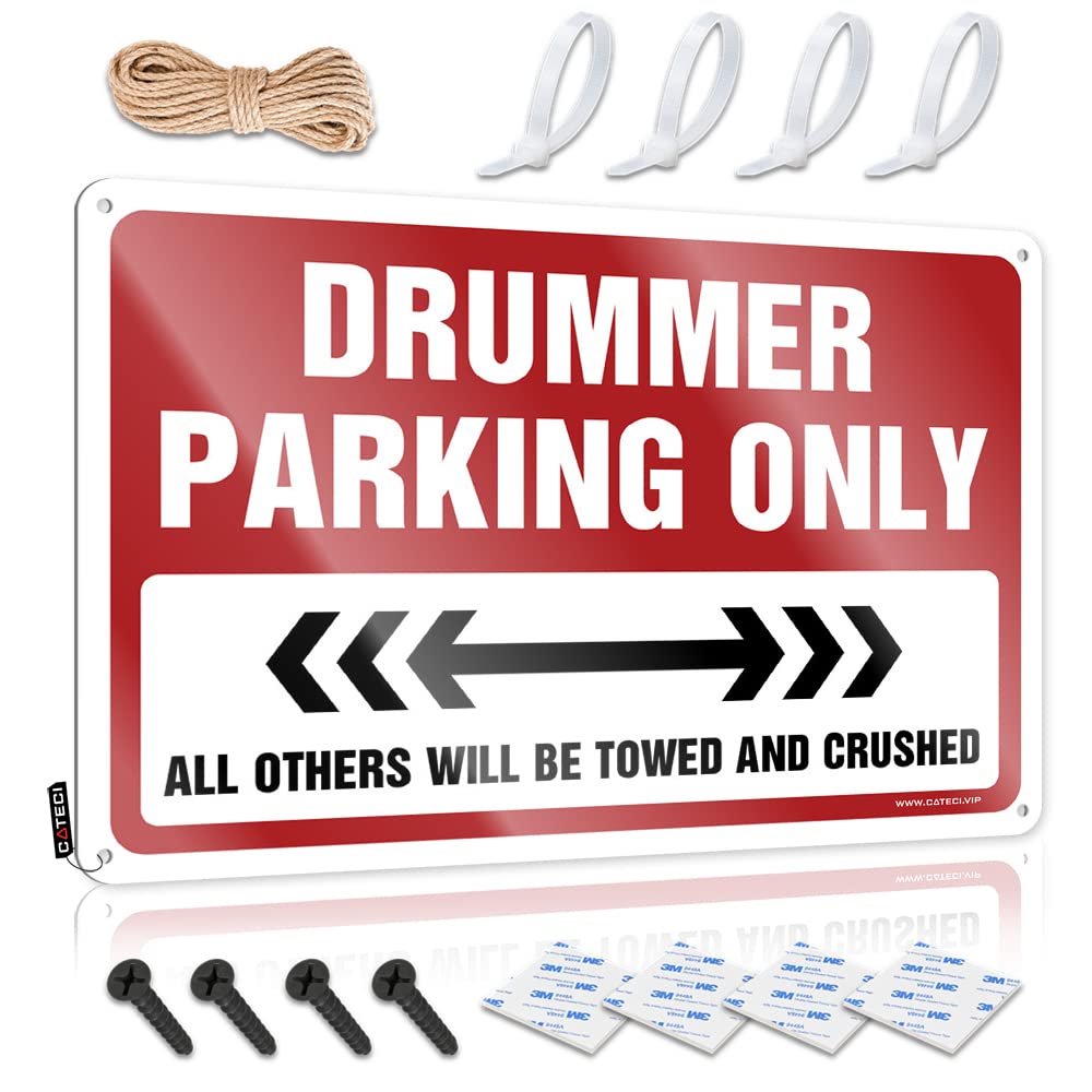 Funny Wall Art Indie Outhouse Sleek Accessory Drummer Parking Only - Easy To Hang Art(30X40CM)