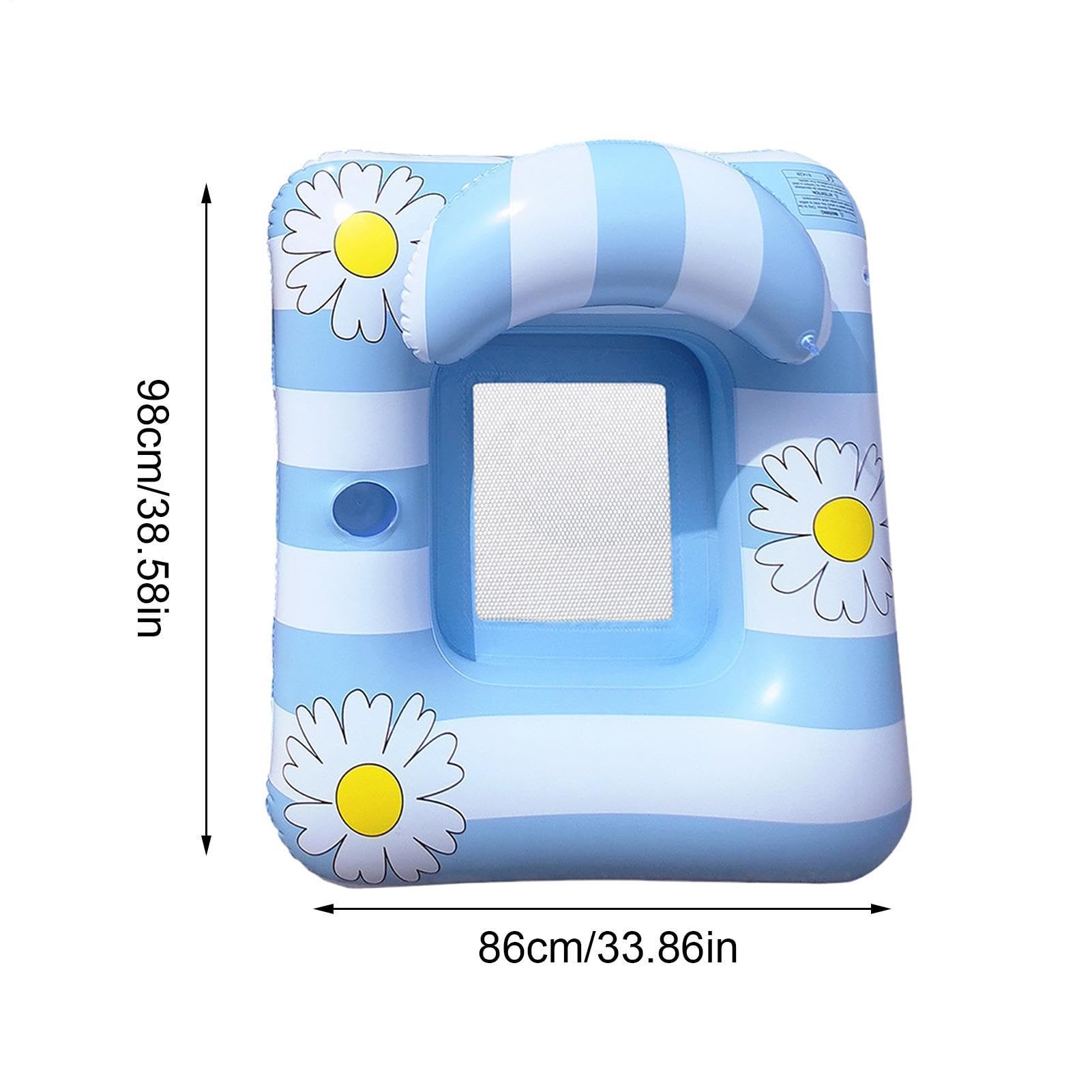 Hamac d'eau gonflable robuste – Flotteurs de piscine | pour la natation, le lac, la plage, la rivière, les jeux de fête d'été, quai de bronzage à l'intérieur de la croisière