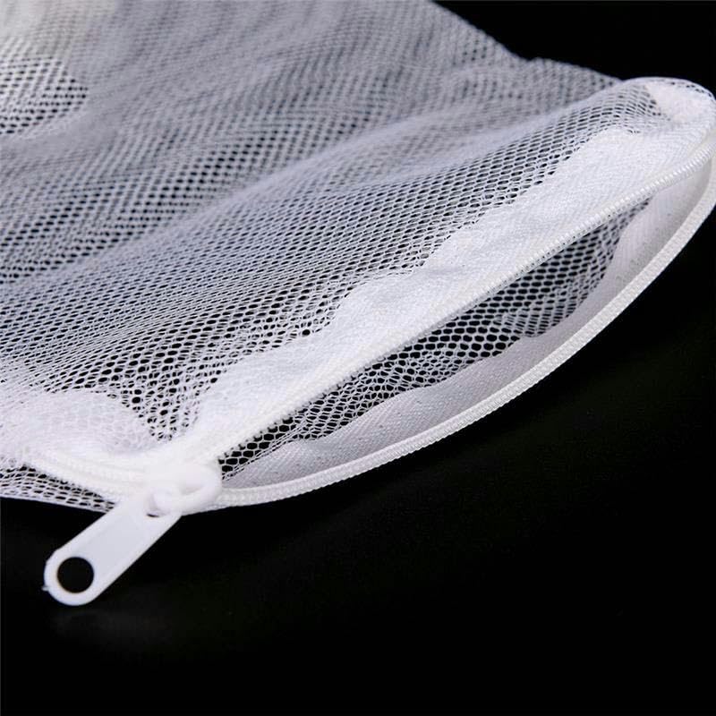 10 Sacchetti Filtro Per Acquario - Rete Nera 14x20cm, Con Cerniera, Riutilizzabili - Foto 4