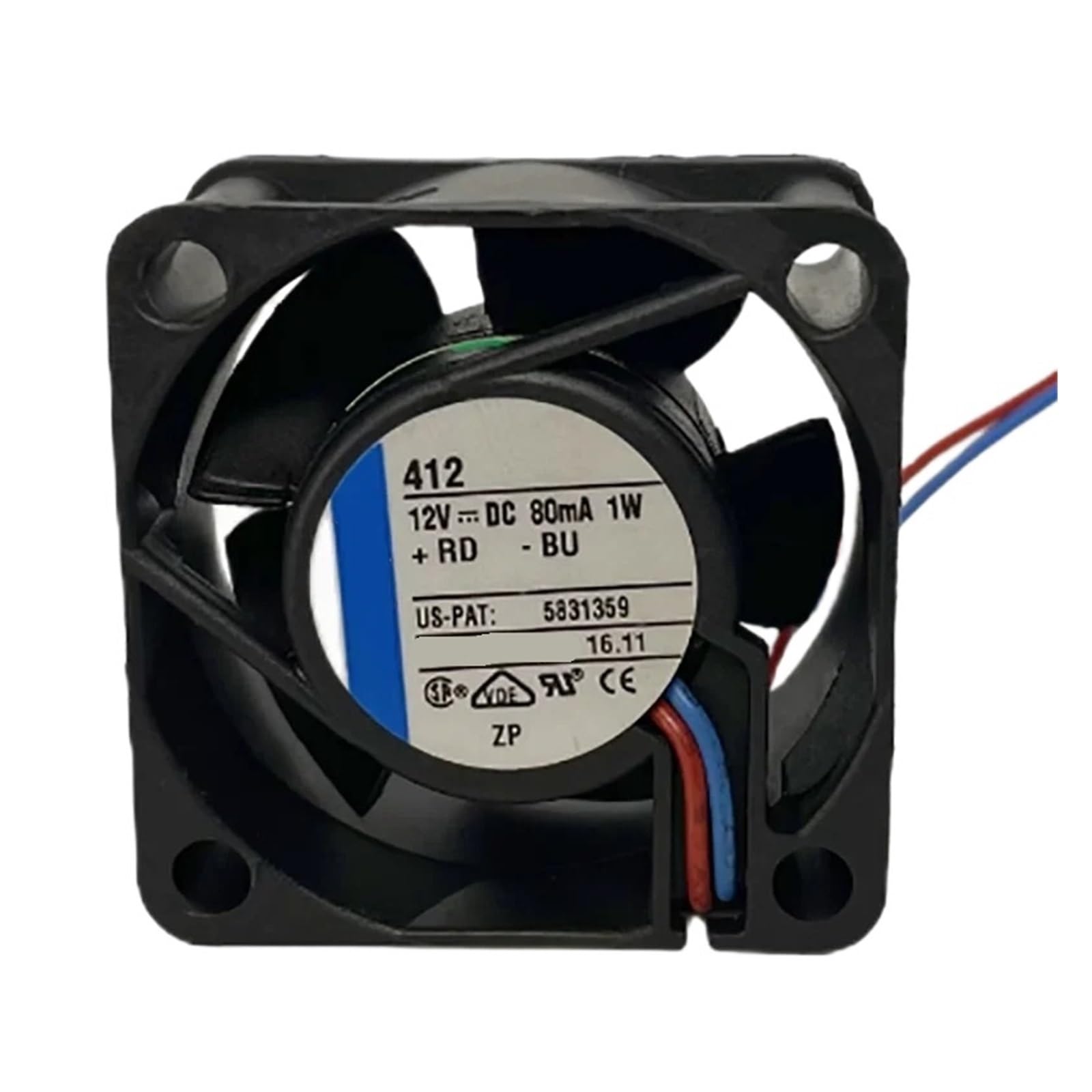 QNEZIQTMH 412 12V 80mA 1W 4010 Fan 40 * 40 * 10mm