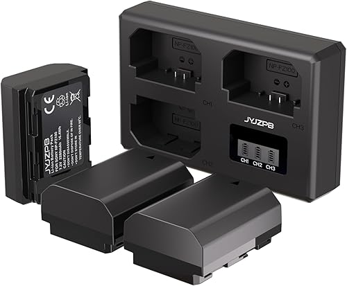 JYJZPB Paquete de 3 baterías de repuesto NP-FZ100 compatibles con Sony A7III, A7IV, A7R III, A9, A6600, A6700, A9S, A7R3, A7SIII, A7RIII y triple