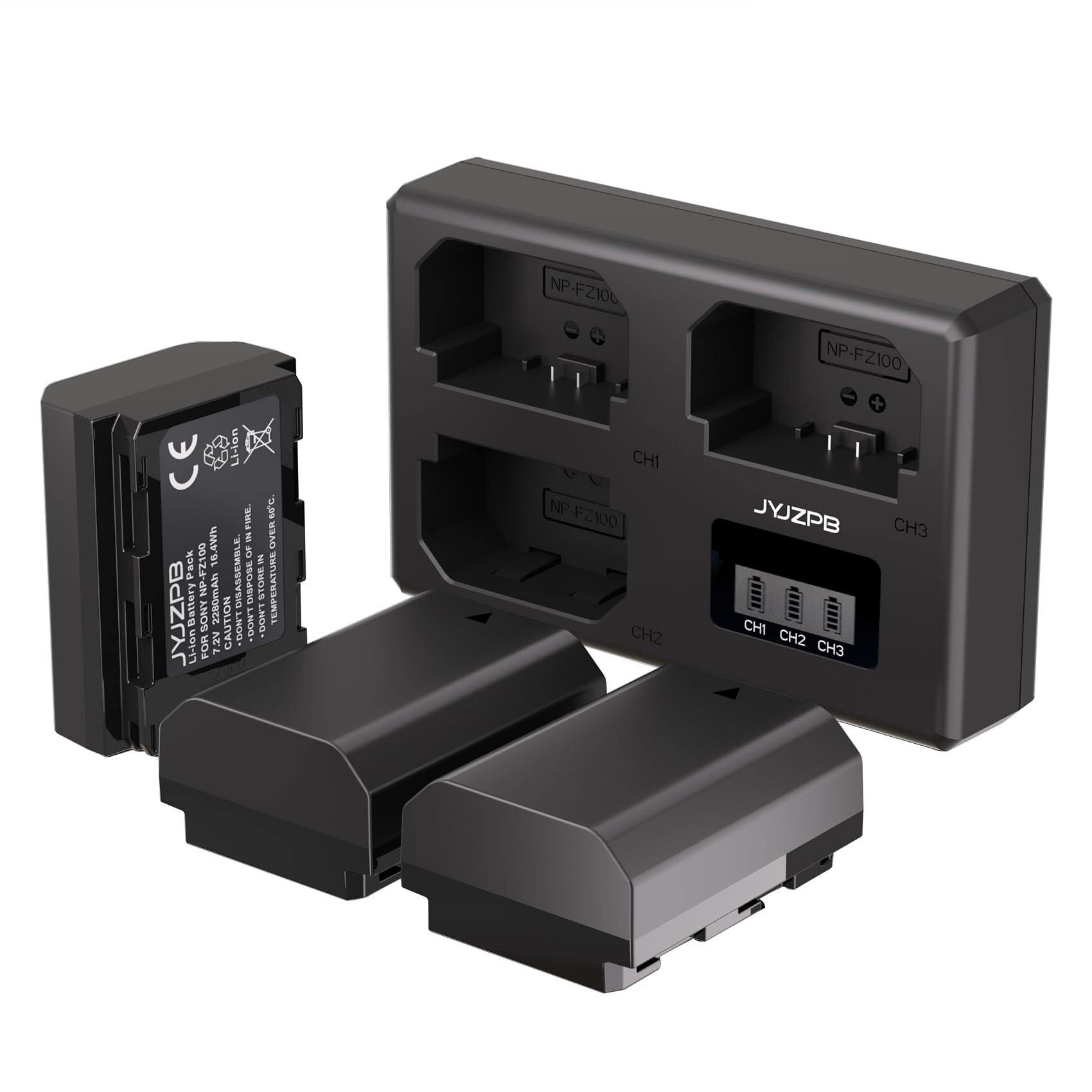 Amazon.com : JYJZPB 3 Pack NP-FZ100 Replacement Battery Compatible