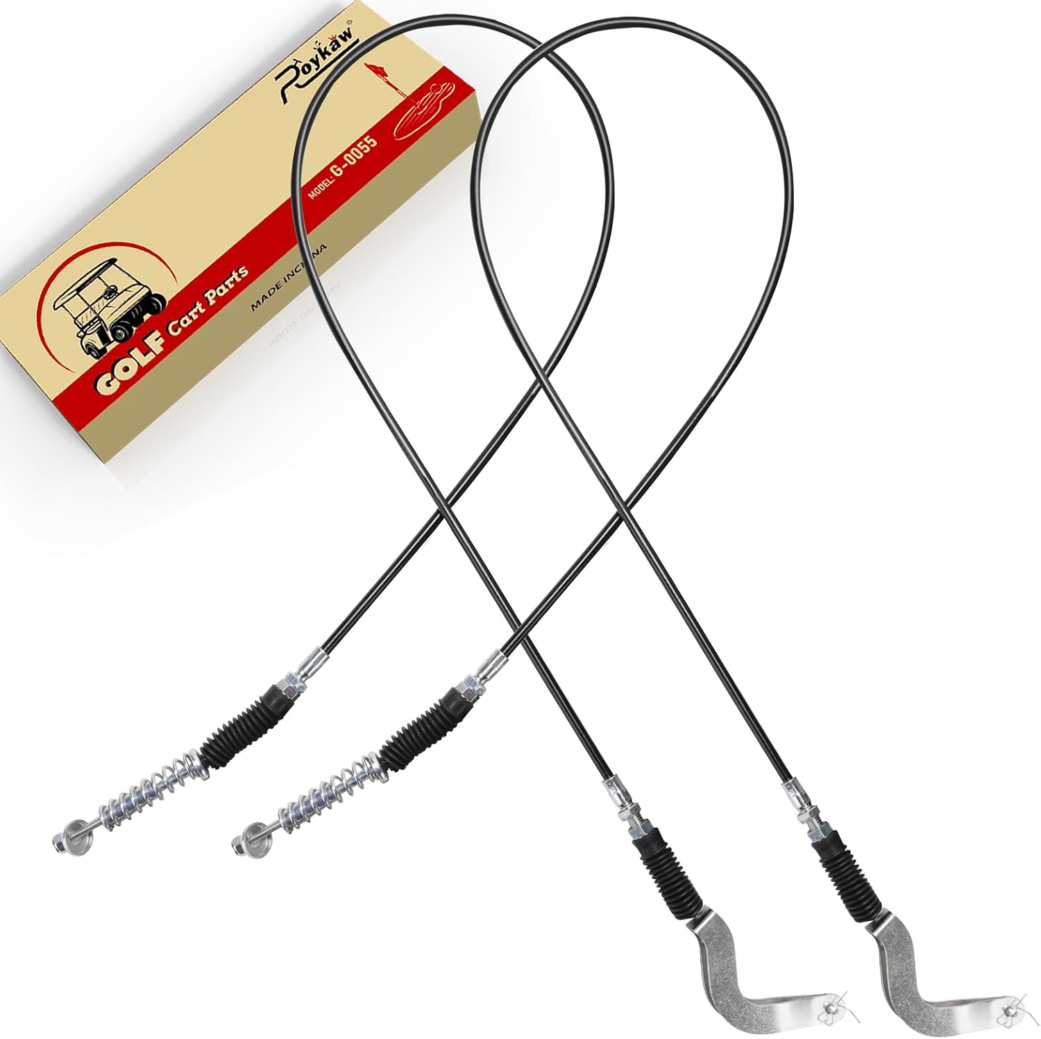 Roykaw Golf Cart Forward and Reverse Transmission Shift Cable for 1996-2001 EZGO TXT ST350/ST480 Workhorse Gas Models, Replaces OEM # 72341-G01,50.5" Long