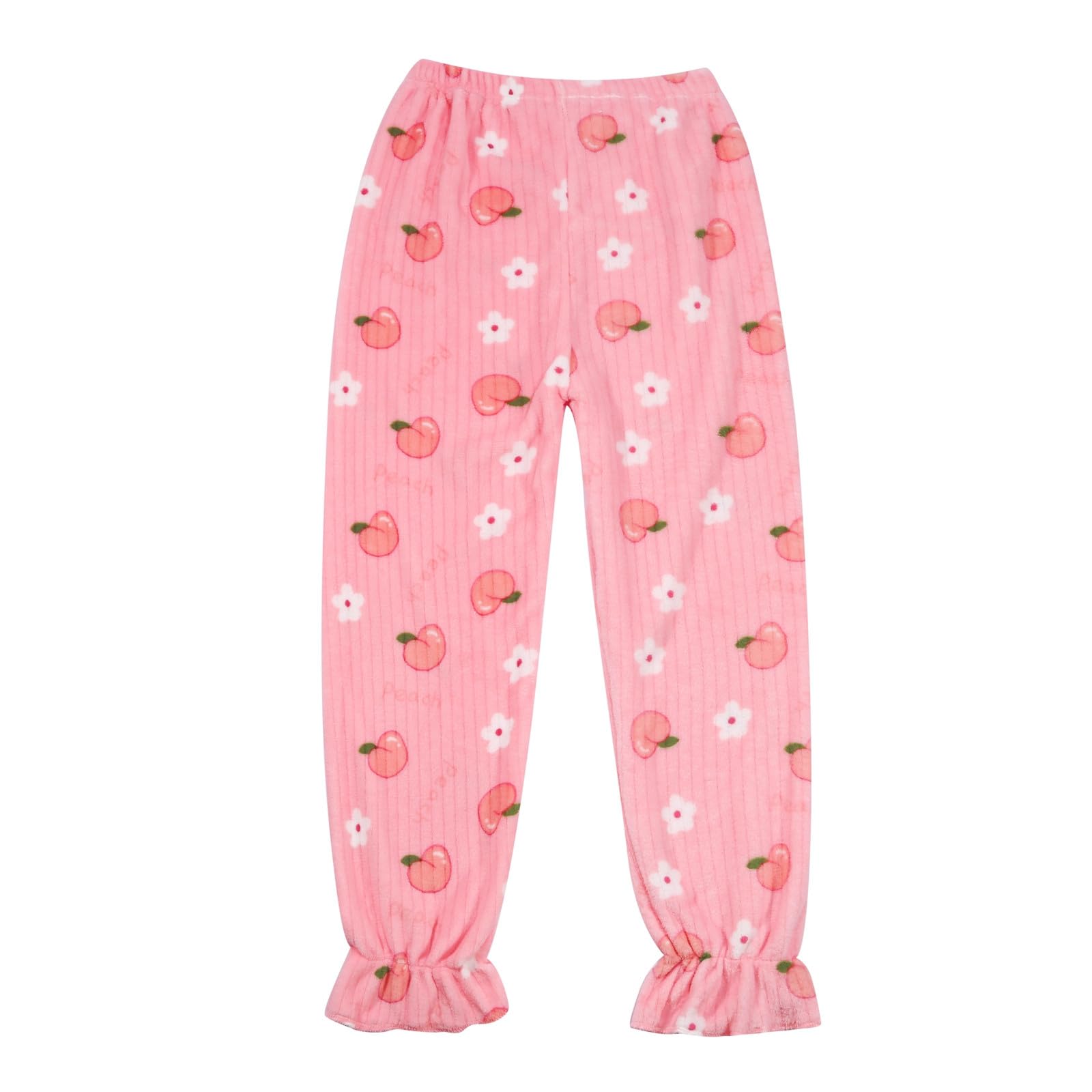 Pigiama da donna in peluche, 2 pezzi, svasato, soffice, flanella, carino pigiama per coppie, caldo, pesante, girocollo, personalizzato, comodo, pigiama comodo, set morbido pigiama per notte