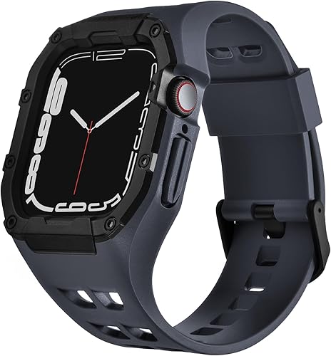 Vista 13 de Nereides Compatible con Apple Watch Band de 1.772 pulgadas, 1.732 pulgadas, para iWatch Band Series 9/8/7/6/5/4/SE/SE2, carcasa resistente con Verde