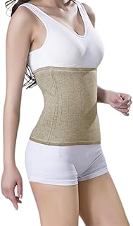 Soft Cashmere Waist Support Women Girls Breathable Waistband Kidney Binder Waist Protector Belt Winter Stretchy Thermal Waist Warmer Lumbar Support Slim Waist Trimmer Wrap Stomach Warming Protector
