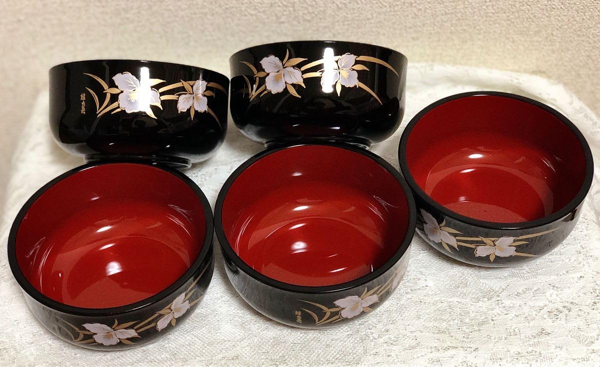 Amazon.co.jp: 桂由美 和食器 漆器 高級 お椀セット 正月 膳