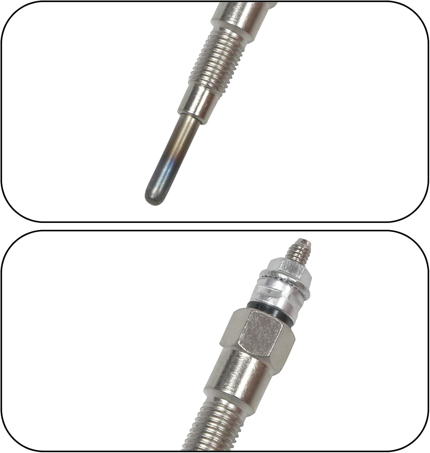 OE Number# 16851-65510 16851-65512 Glow Plug 4PCS For Kubota D722 D902 D905 D1005 D1105 V1505 V1305 Z482 RTV900 RTV1100, Tractor B1700D B1700E ZD326 ZD331, Mower BX1800D BX1830D, 168516551