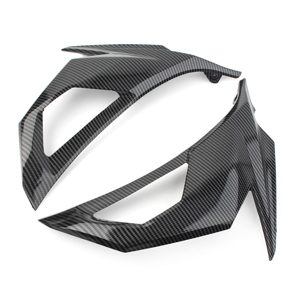 Bacar Carbon Fiber Pattern Front Fairing Cover Cowl Mask Visor Turn Signal Body Frame Guard Covers for Kawasaki NINJA 400 2018 2019 2020
