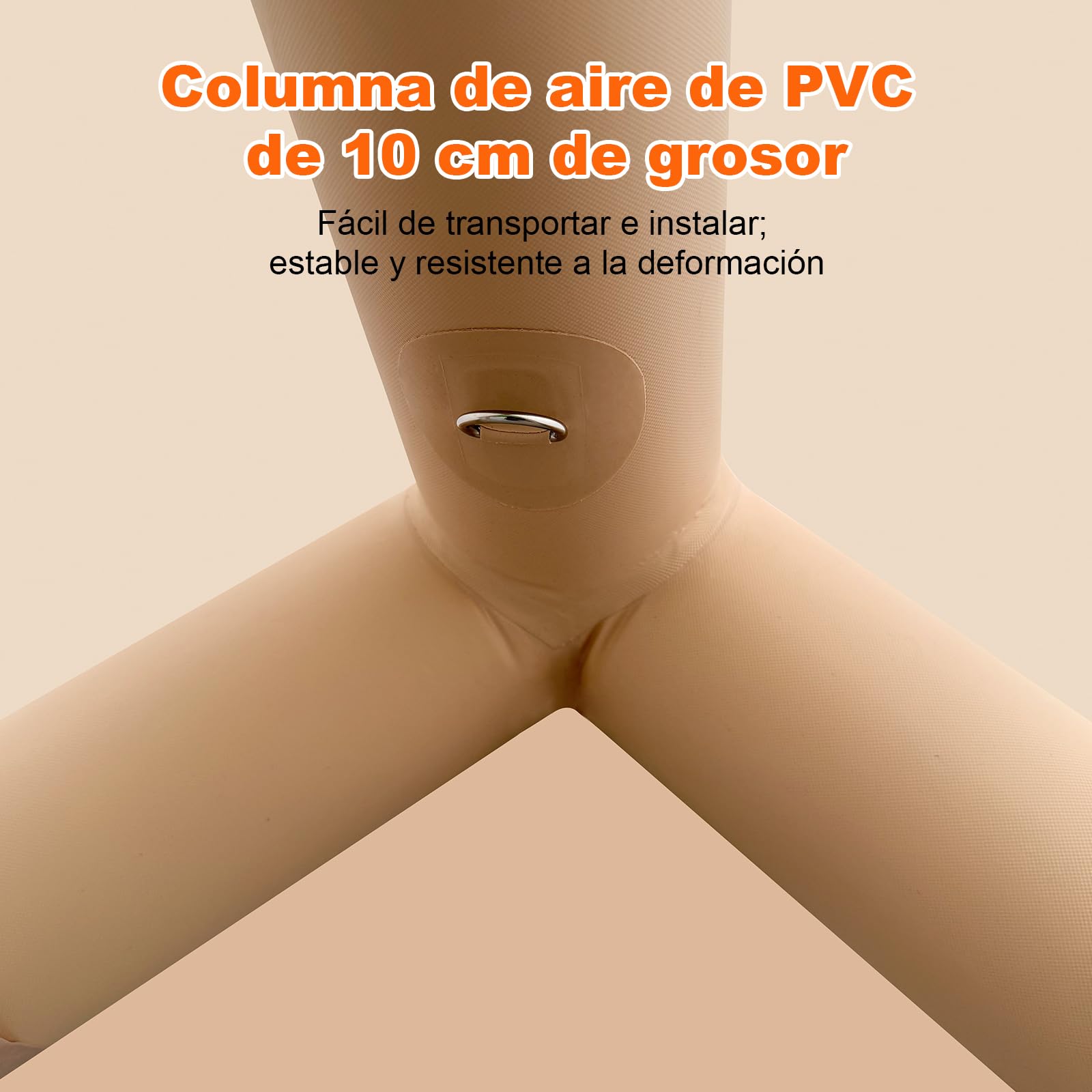 Tienda de Campaña Inflable con Bomba Manual, Tela Oxford 210D, Impermeable, Protección UV, para 3 – 4 Personas, Camping, Glamping, Viajes Familiares al Aire Libre