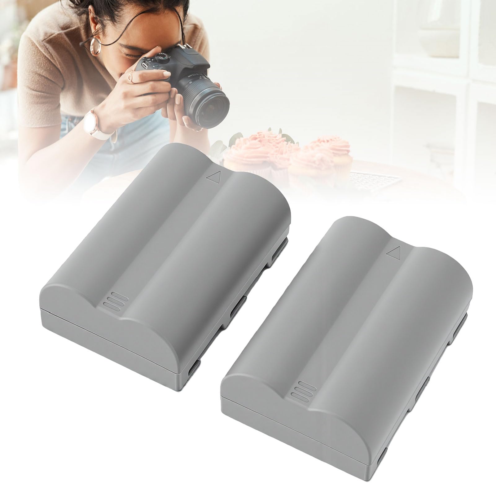 Cryfokt Batteria per Fotocamera Agli Ioni di Litio da 2200 MAh
