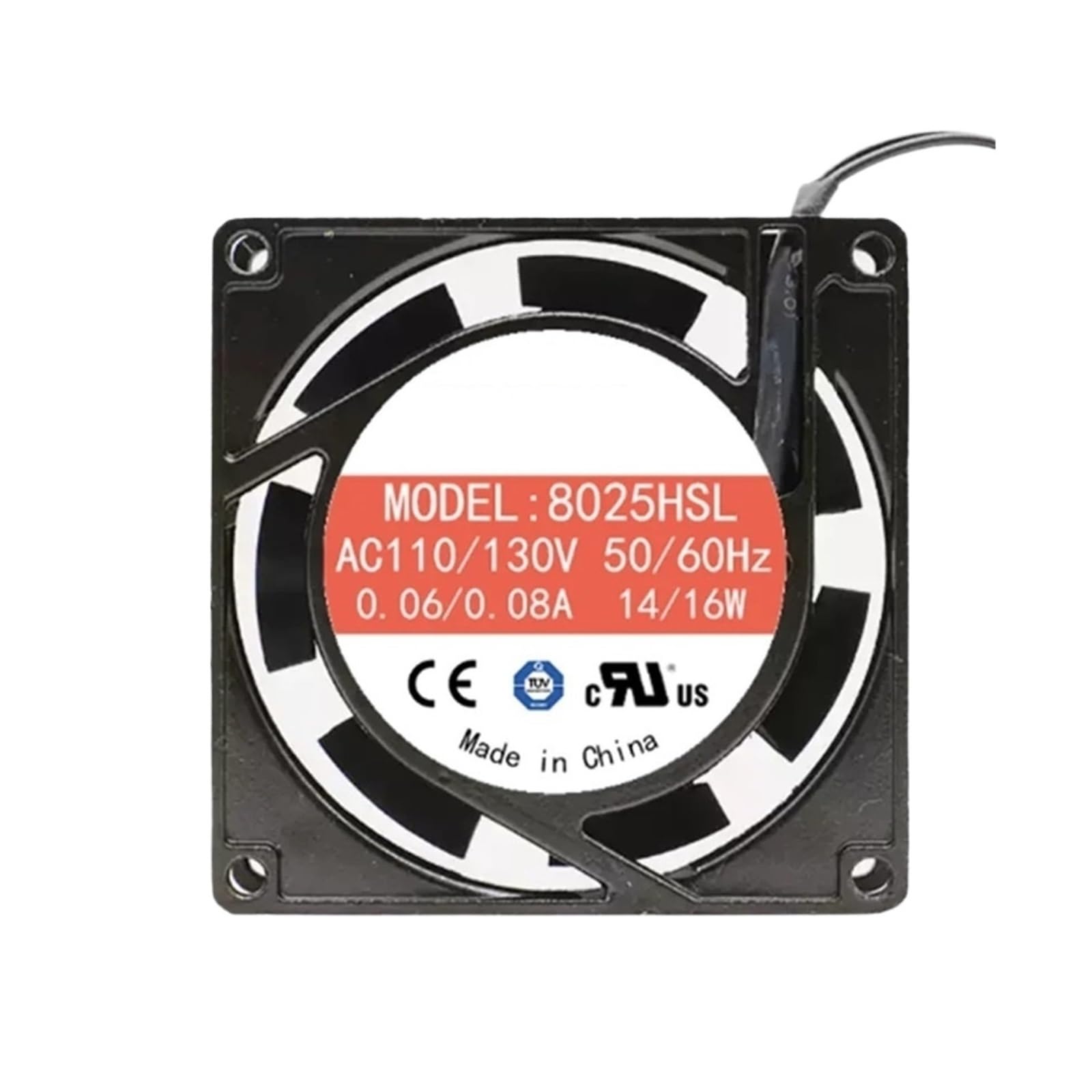 YMUGUEGH 80x80x25mm 8025HSL 110V /130V 50/60HZ 0.06/0.08A 14/16W AC COOLING FAN