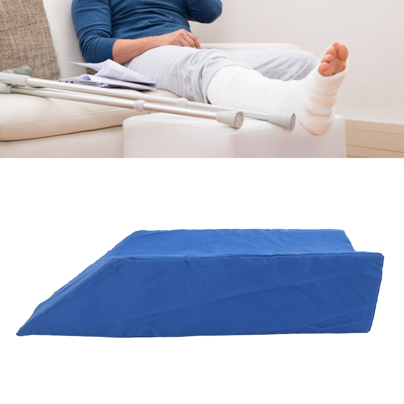 LegPillow Wedge Lift Support Soft for Home Travel Office (Blue)