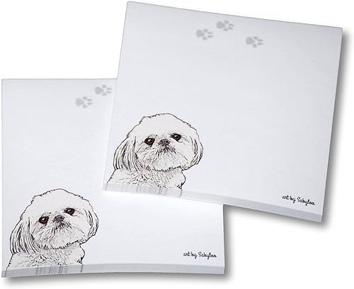 Generic Shih Tzu - Bloc de notas adhesivas, corte marrón cachorro, 100 hojas