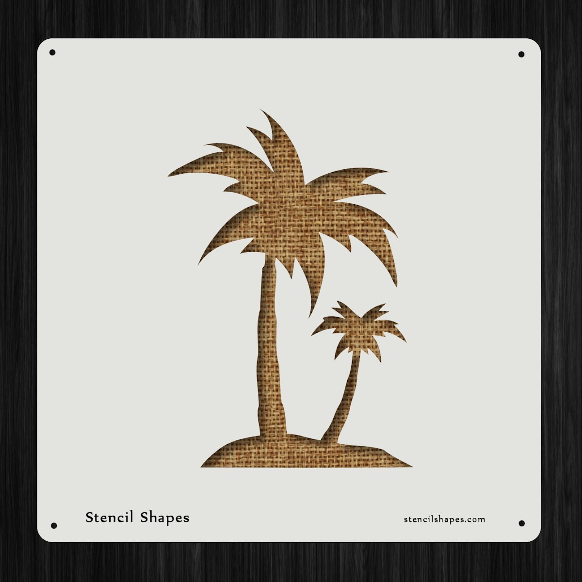 Island Nature Palm Trees Paradise Style 11418 DIY Plastic Stencil Acrylic Mylar Reusable