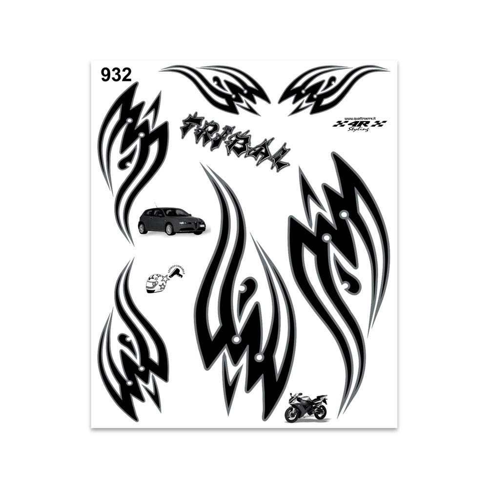 Quattroerre Tribal Stickers 20 x 24 cm