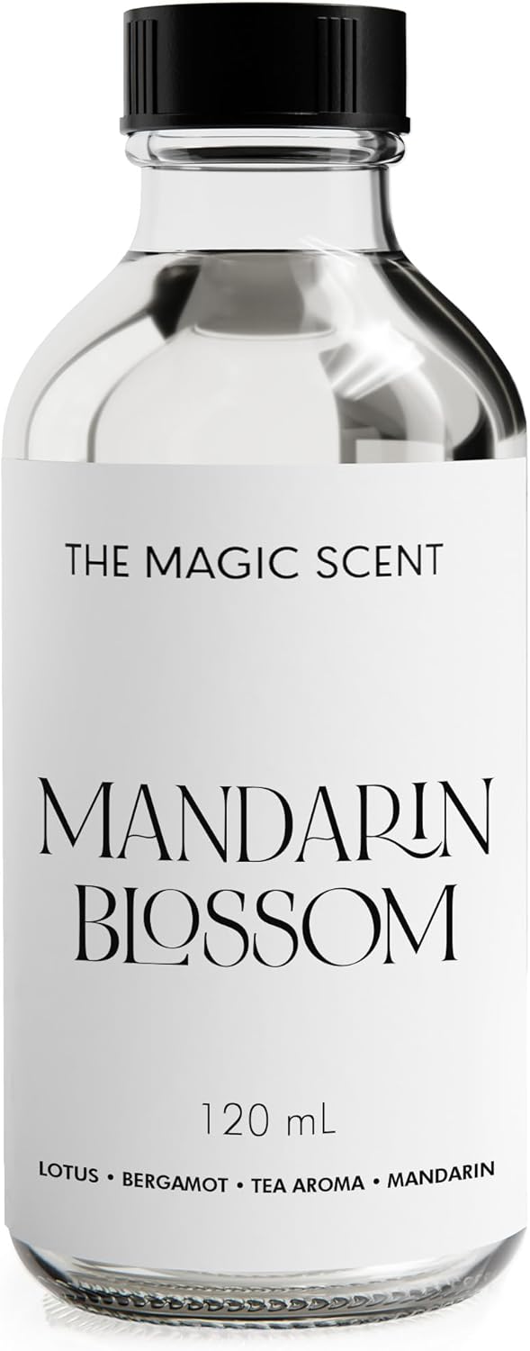 The Magic Scent Mandarin Blossom Diffuser Oil - Hotel & Home Luxury Scents Inspired by The Maldives - Diffuser Oil Scents for Home Designed for Use in All Diffusers - 4 fl oz, 120 mL