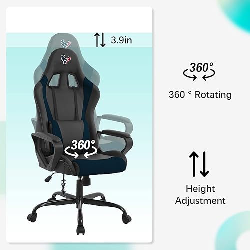 Miniatura 5 de Silla de juegos con respaldo alto, cómoda silla de oficina de masaje, silla ejecutiva de carreras, silla de escritorio ergonómica de poliuretano con