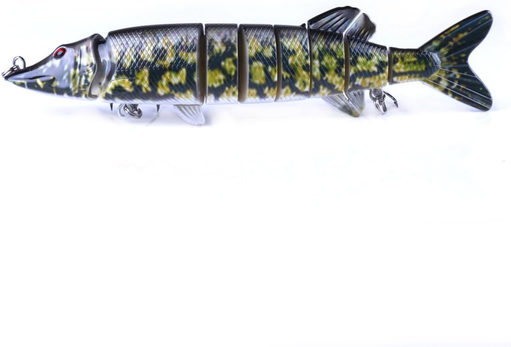 Crank Bait,Wobbler Fish 5PCS 20.5cm/69g Multi Jointed Topwater Life-Like Trout Swimbait with Hooks Carp Pike Bass Fishing Tackle ToolFishing Bass Lures