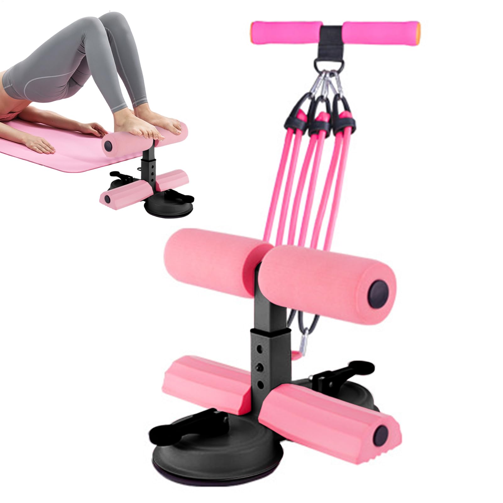 Mainteneur de Pieds pour Sit-Up - Exercice Abdominaux avec Ventouses - Aide d Exercice Multifonctionnel pour Abdominaux pour Adolescents Femmes Hommes