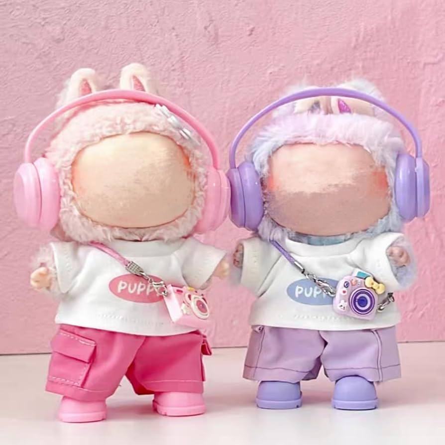 Amazon.co.jp: For Labubu Mokoko 服 5点セット ぬいぐるみ用 ラブブ1