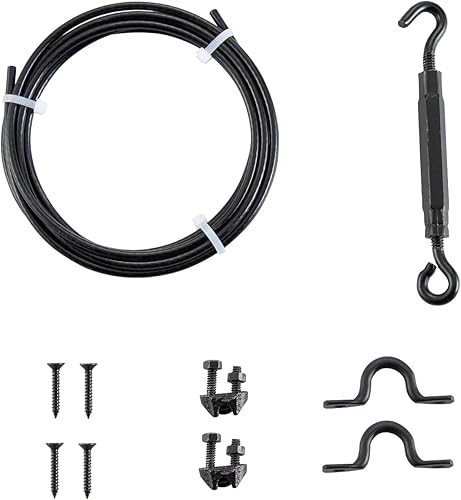 Miniatura 10 de HOME MASTER HARDWARE Kit de 2 puertas antihundimiento para reparación de vallas de madera, acero chapado en zinc, kit de herrajes para puerta