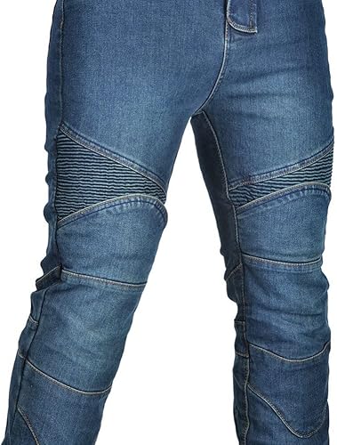Miniatura 9 de Pantalones de motociclista para hombre y mujer, con armadura de 4 X CE, protección para la cadera y la rodilla, pantalones vaqueros de carreras de