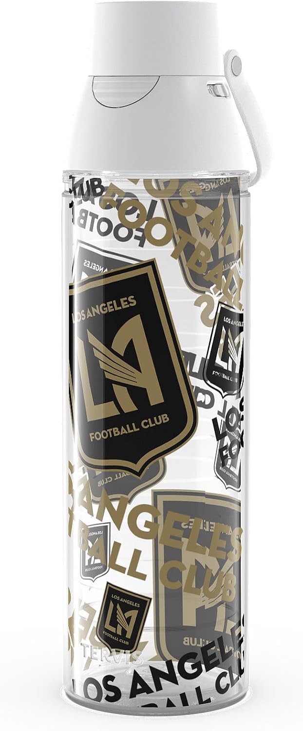 Tervis Venture Lite MLS Los Angeles FC - All Over Made in USA Double Walled Insulated Tumbler Travel Cup Keeps Drinks Cold & Hot, 24oz Water Bottle, Classic
