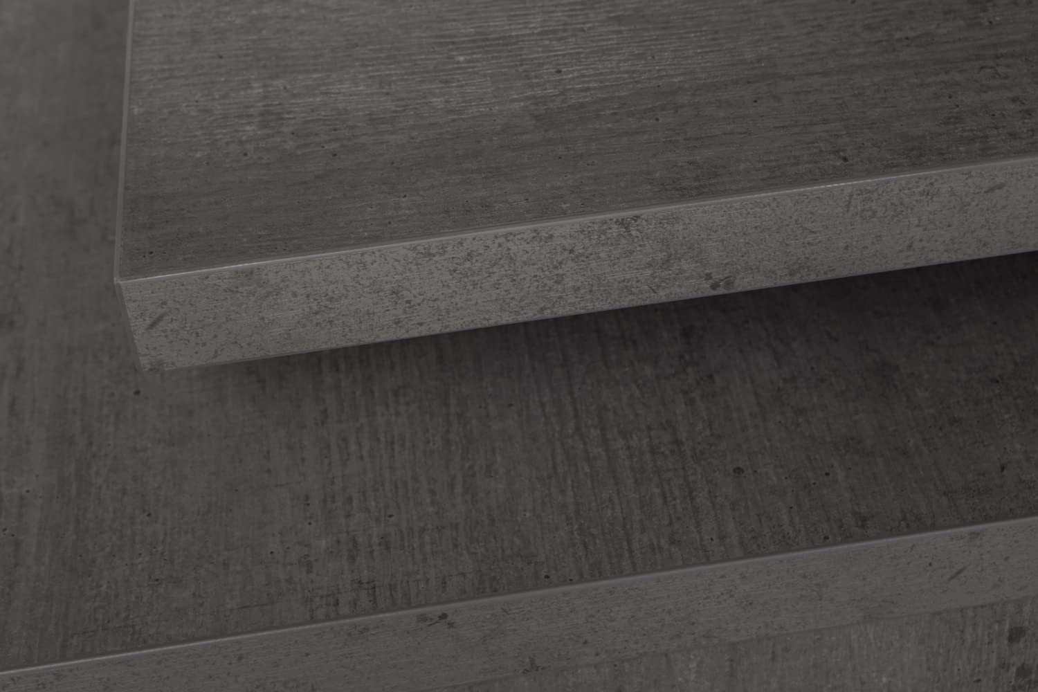 Composad | Scrivania della Linea DISEGNO con 3 Cassetti e 2 Vani, Scrivania Angolare con Cassetti e Libreria, (LxAxP) 170x75x140 cm, Colore Cemento e Bianco Laccato, Made in Italy