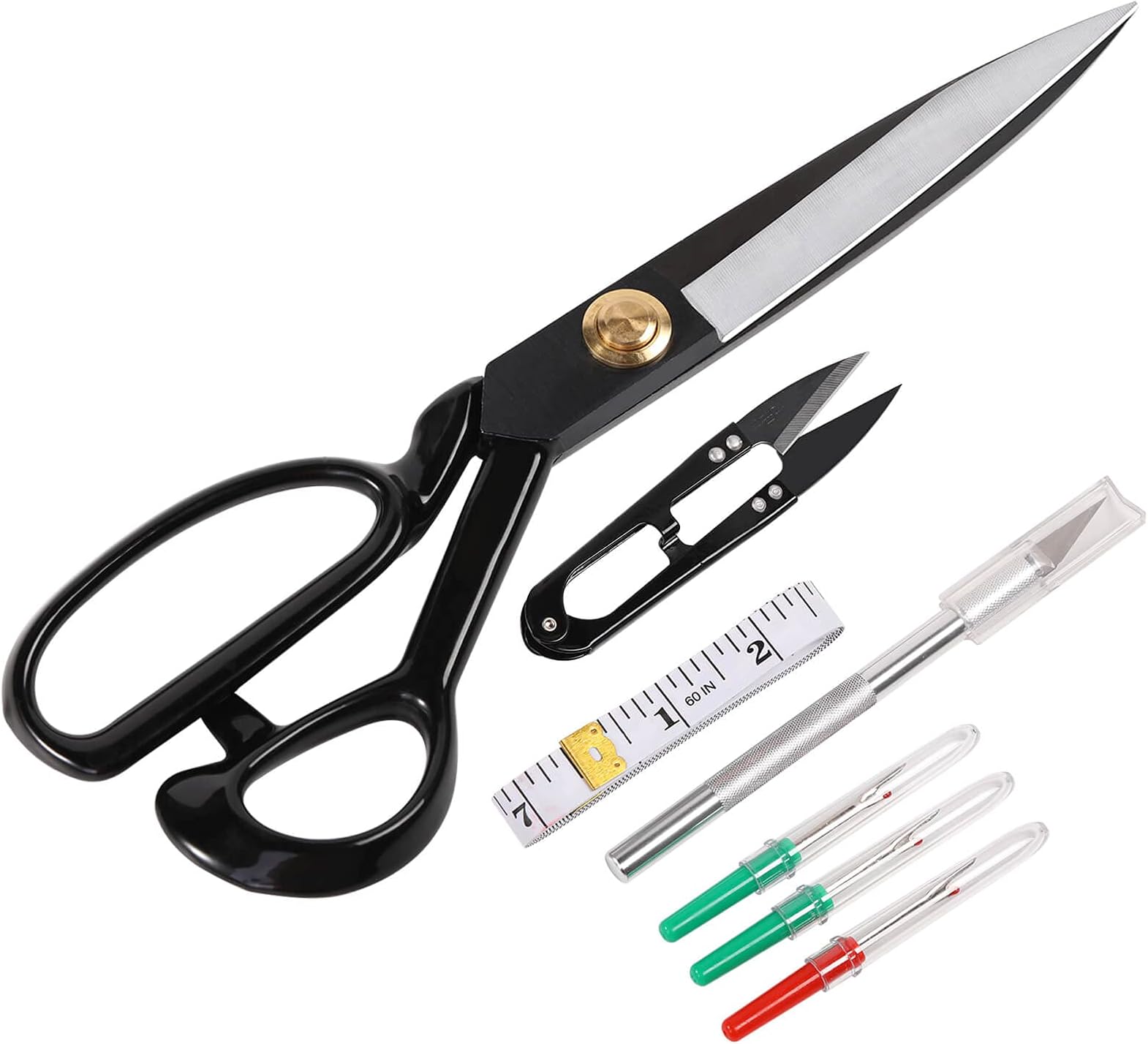 Professional Tailor Scissors 10 inch - Heavy Duty Sewing Fabric Scissors for Leather Cutting Industrial Sharp Shears Home Office Artists Students Tailors Dressmakers