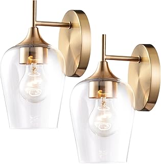 Hamilyeah Gold Sconces Wall Lighting Set of 2...,
