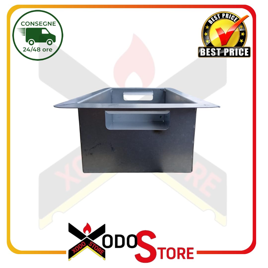 Cassetto Cenere 30×16 cm COMPATIBILE PALAZZETTI Cod. 165120010 in acciaio zincato 157x296x79 mm Per Stufe e Termocamini Ecomonoblocco, Monoblocco, Termopalex e Royal