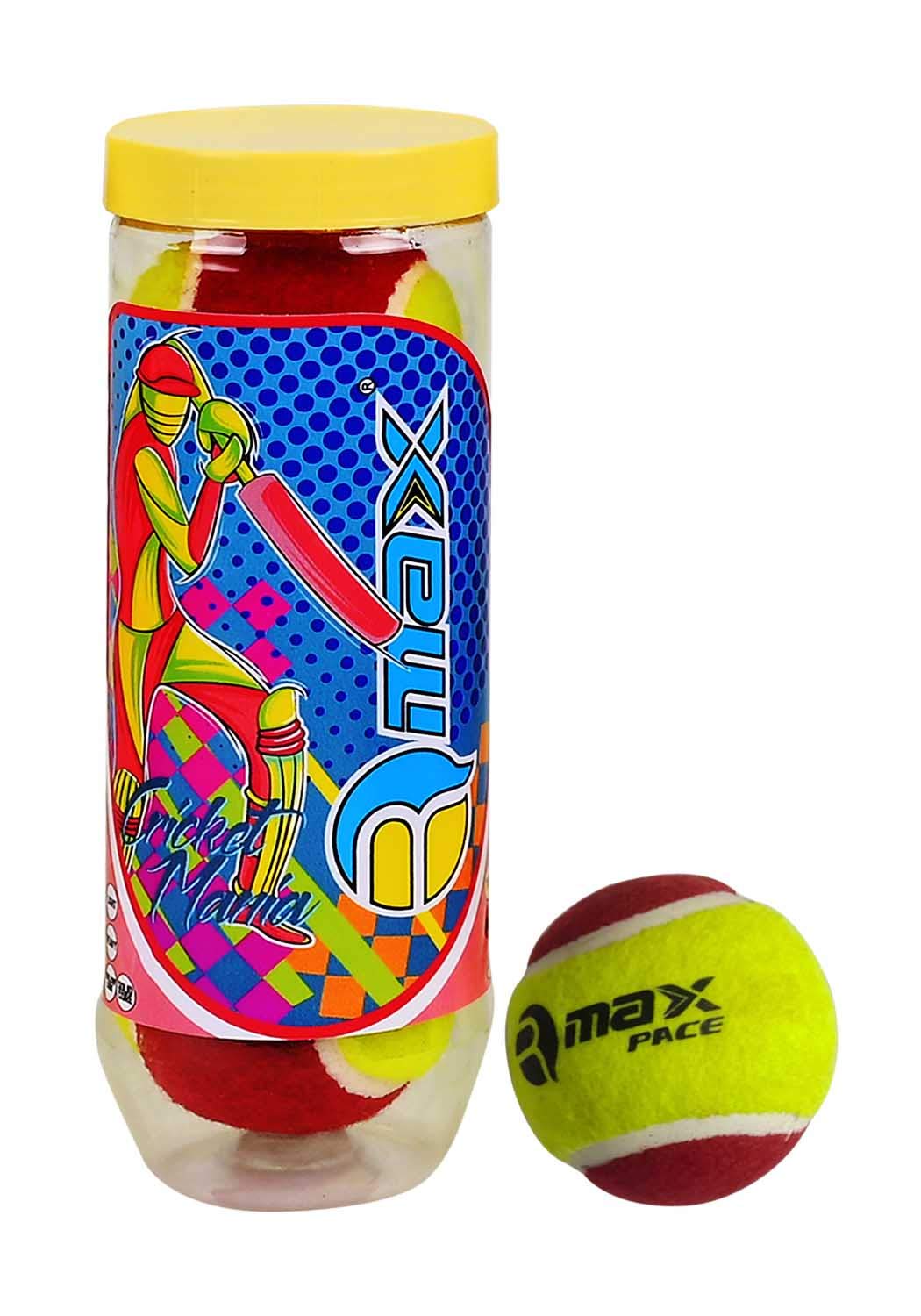 RMAX Tennis Ball, Tennis Cricket Ball Heavy Pace Solid Core Cricket Tennis Ball (Pack of 3, Multicolor) (B08R71NLW6) Amazon Price History, Amazon Price Tracker