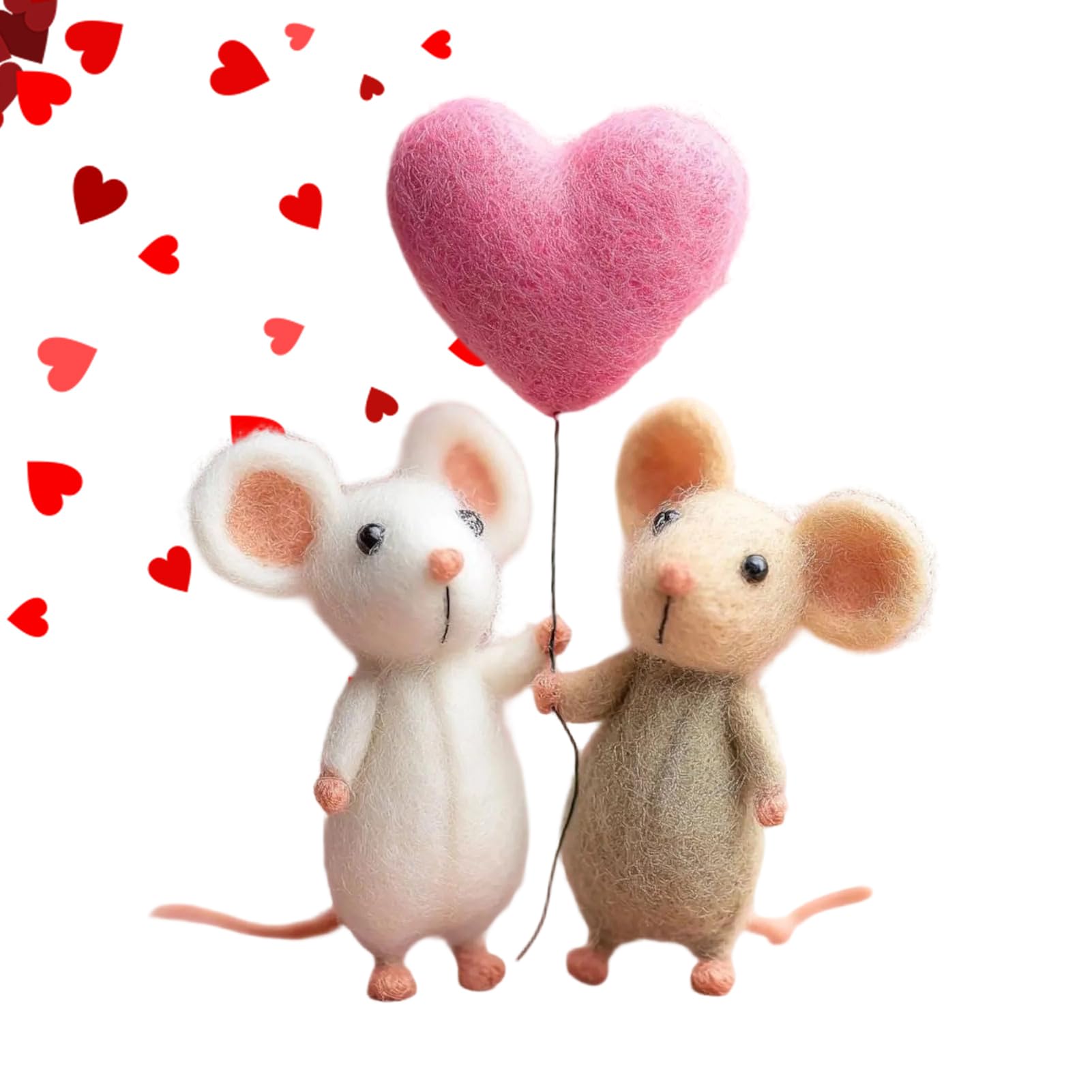 Décoration souris en feutre : le cadeau parfait pour anniversaire et vacances