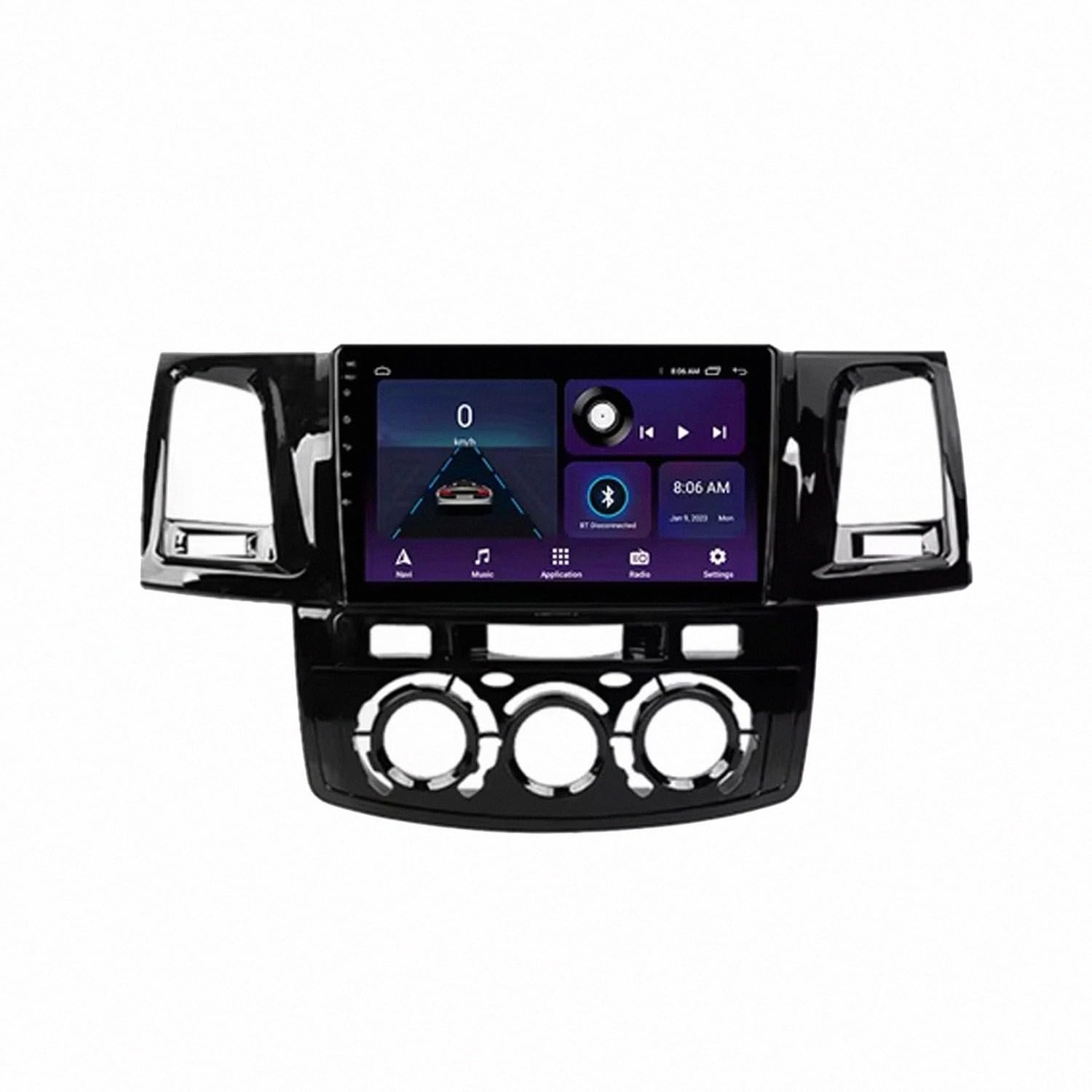 Radio Coche 2 DIN Android Auto Navegación Bluetooth Toyota Hilux 2012 8