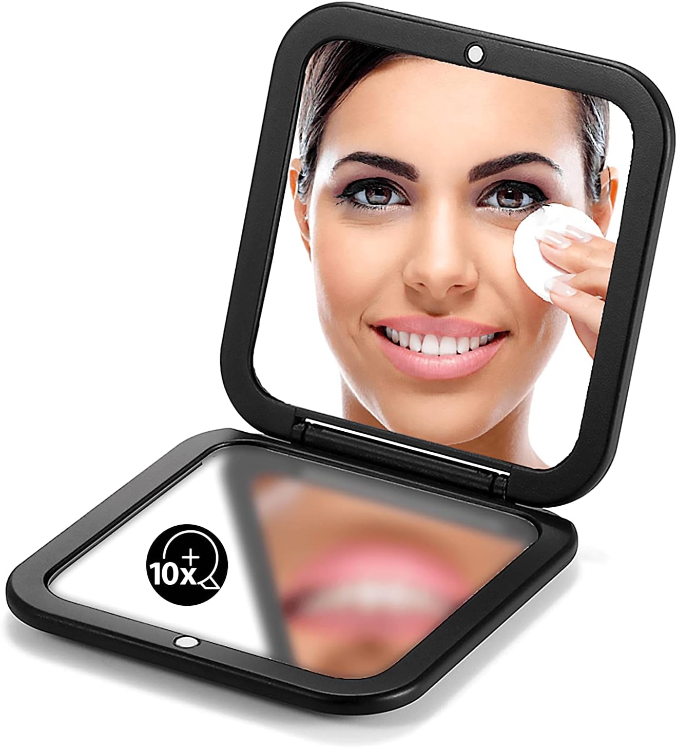 OMIRO Compact Mirror Magnifying Pocket Mirror 10X Small Travel Folding