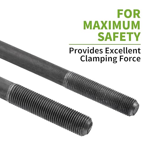 Miniatura 5 de SPARKWHIZ Kit de pernos en U para remolque para 3,500 libras. Eje redondo de remolque de 2 3/8 pulgadas de 6 1/4 pulgadas de largo 1/2 pulgadas