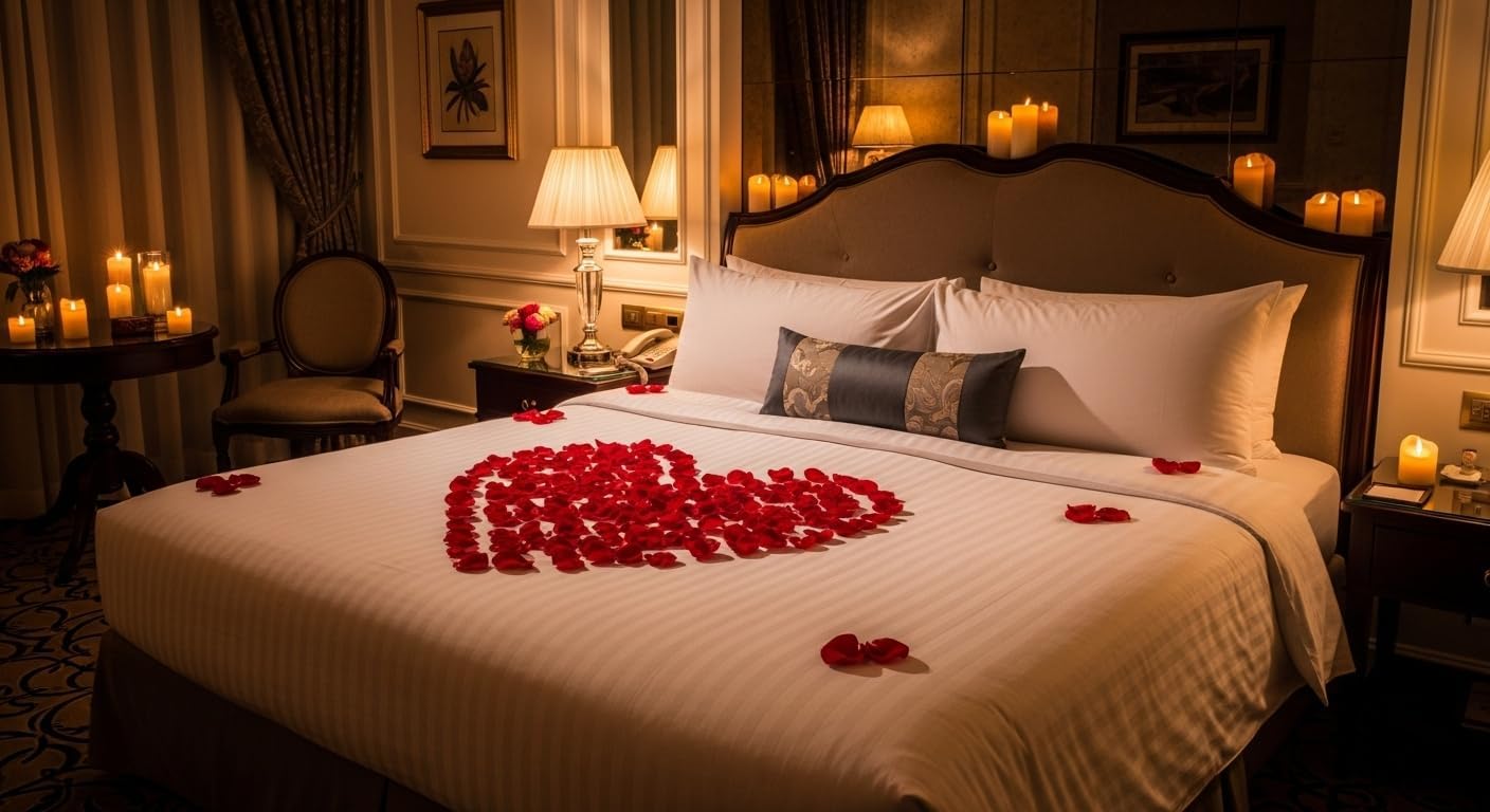 8.11oz Red Real Rose Petals,Natural Petals For Wedding Party Decorations,Dried Flower Confetti,Rose Flower Girl,Table Centerpieces,Bridal Shower,Romantic Night,Proposal Decor