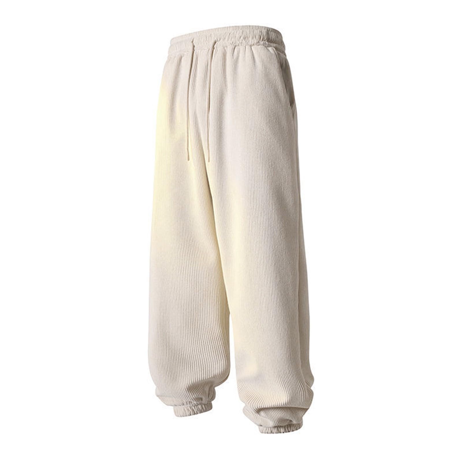 Pantalon de Jogging décontracté en Velours côtelé, Ample et Chaud, à la Mode, pour Un Usage Quotidien