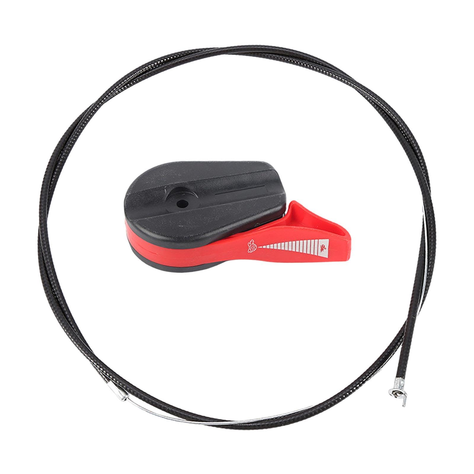 BNF Lawn Mower Throttle Cable Control Switch Lever Handle Set Reusable Universal Red | Home & Garden-image-44