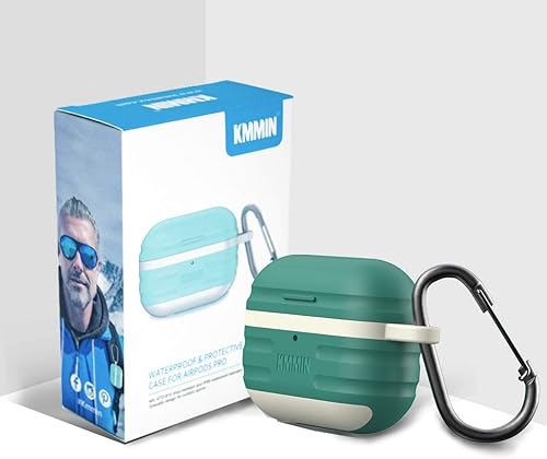 Miniatura 8 de Funda para AirPods Pro, KMMIN impermeable para AirPods Pro, funda de carga inalámbrica, funda protectora de silicona de primera calidad, accesorios