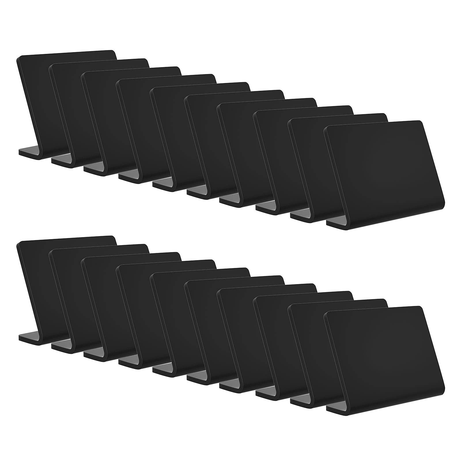 20 Pack Acrylic Mini Chalkboard Sign for Food, AITEE Black Mini Tabletop Chalkboard Signs, Small Buffet Chalkboards Signs for Bakery, Birthday Parties