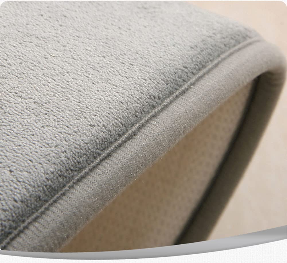 GIBZ Semicerchio Tappeto da Bagno Antiscivolo Assorbente Tappeti da doccia Soffice Tappeti Bagno in Microfibra per Soggiorno Cucina Bagno all'Ingresso Casa, Marrone, 50x80 cm