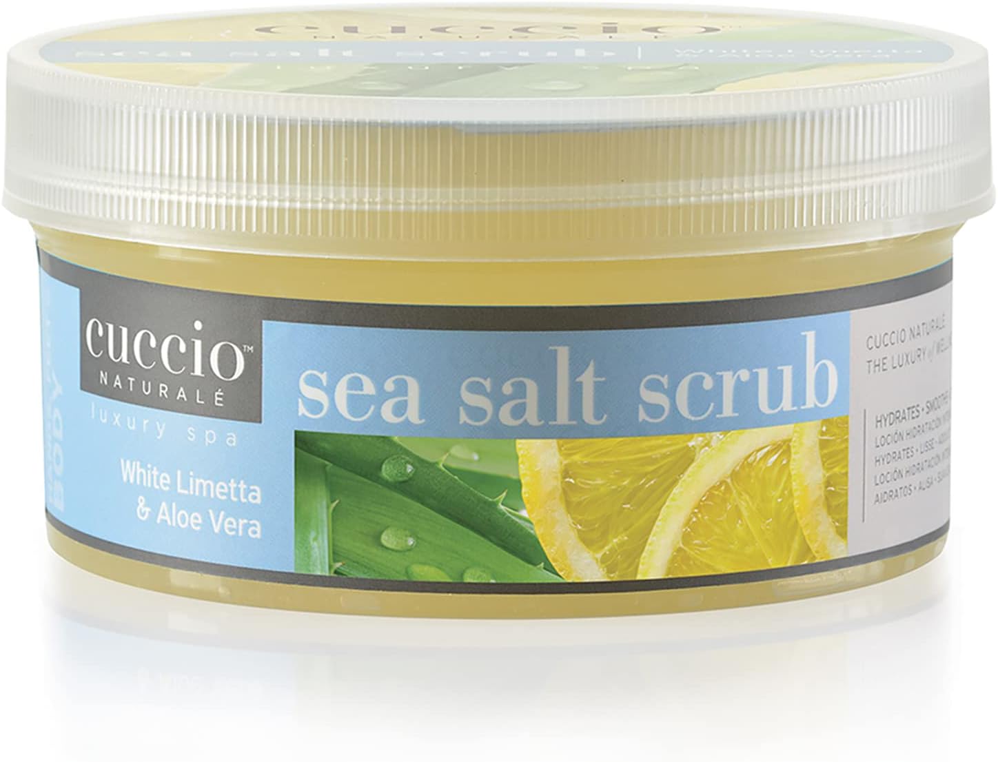 Cuccio White Limetta & Aloe Vera Sea Salt Hands, Feet & Body 553g (19