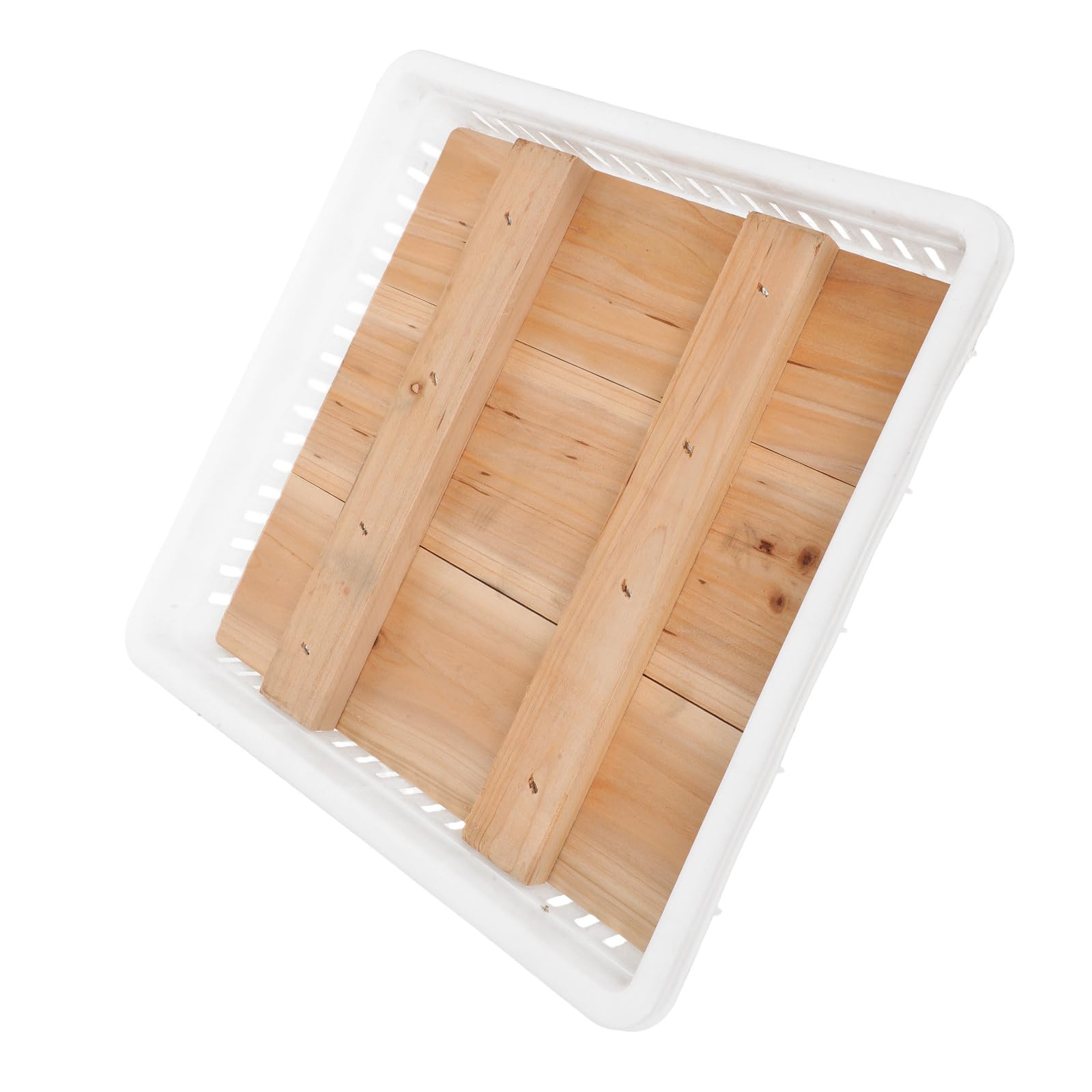 Presse à Fromage et Tofu Design Compact et Facile en Bois et Plastique Ensemble 1 Pièce pour Fabrication de Fromage et Tofu Maison pour Maison