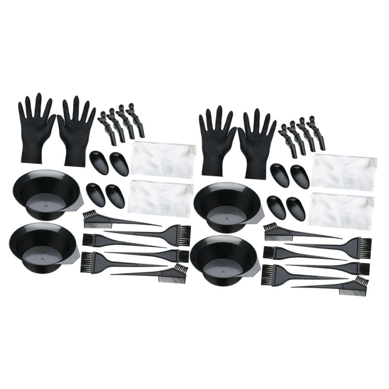 FRCOLOR 2 set di tinture per capelli, tinture per capelli, spray per capelli, cucchiaio per la tintura dei capelli, set di tintura per capelli usa e getta per la barba