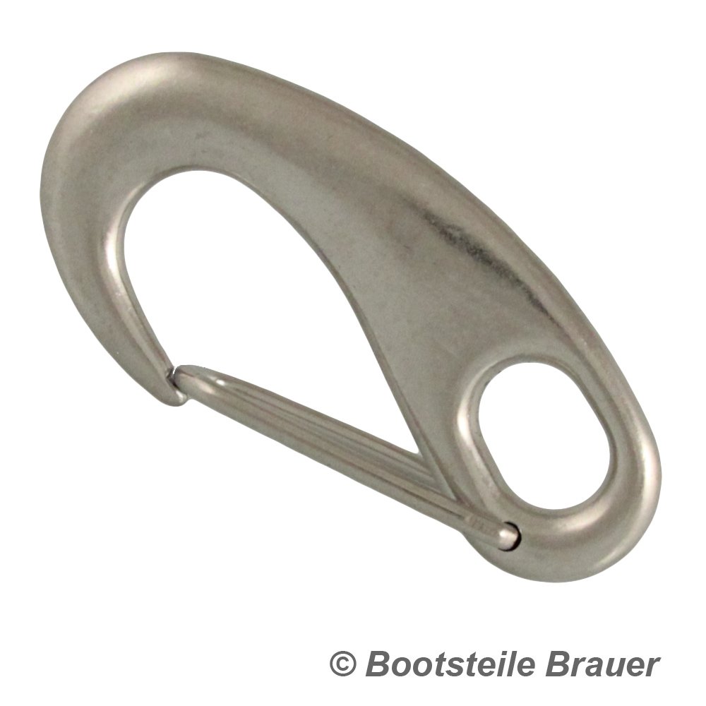 5 Stück Schnapphaken 100 x 46 mm - Edelstahl A4